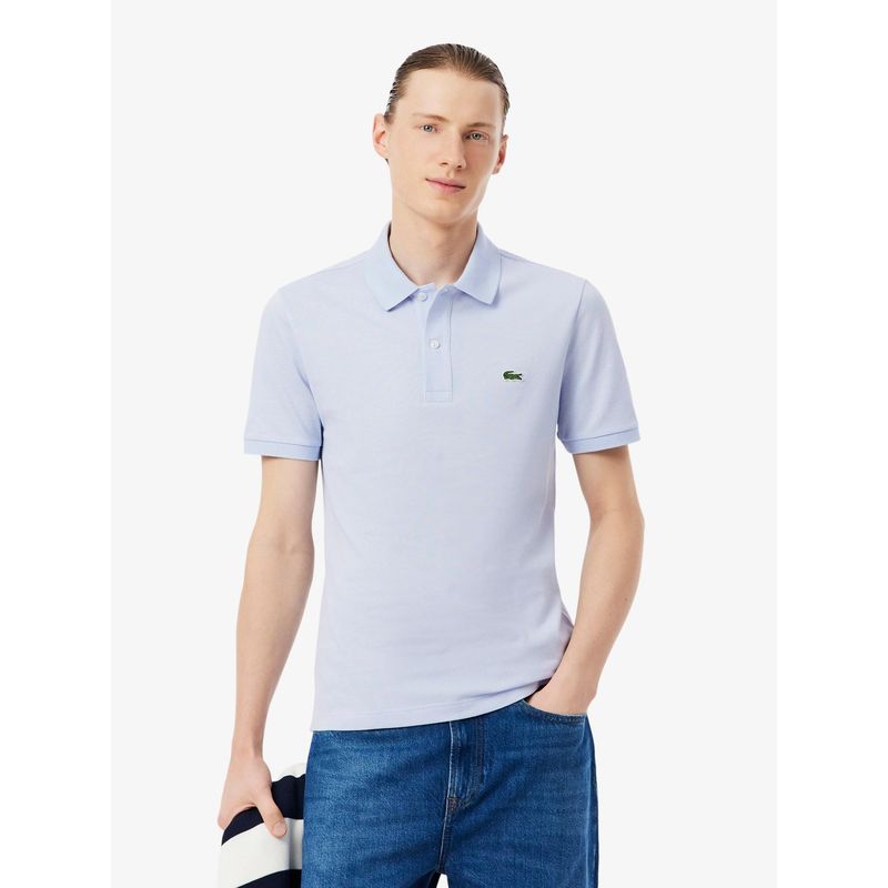 Lacoste Men Blue Slim Fit L.12.12 Original Polo Shirt (S)