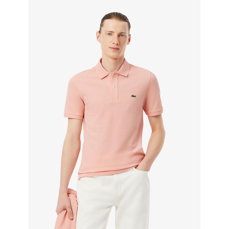 Lacoste Men Pink Slim Fit L.12.12 Original Polo Shirt (S)