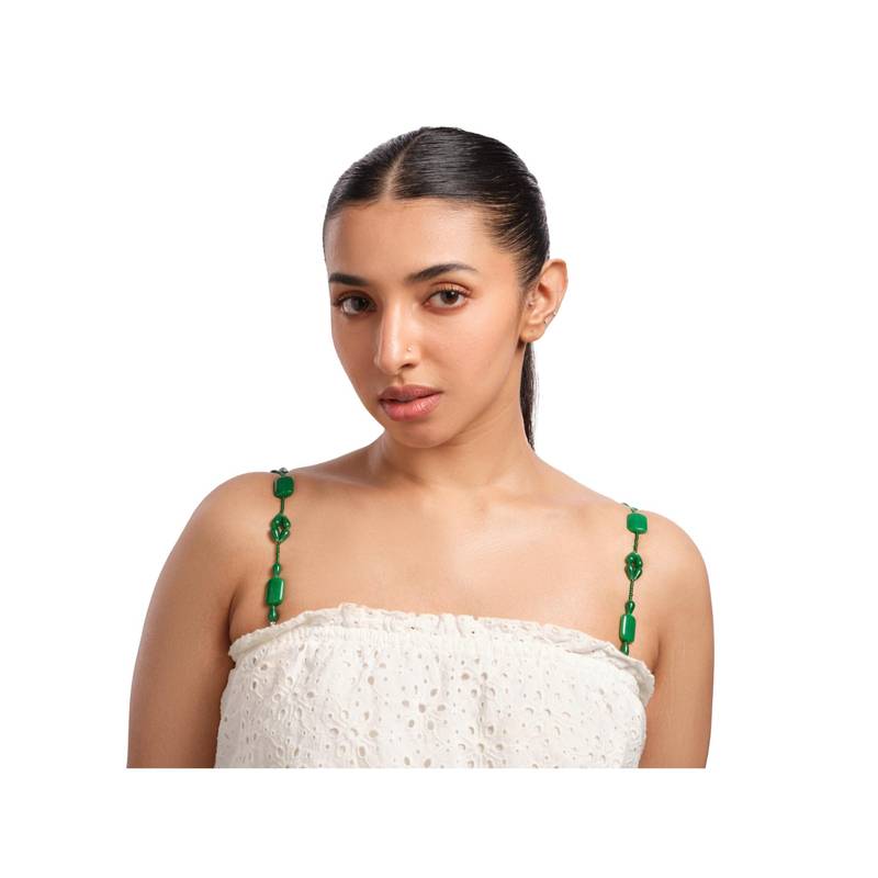 YUVANTA Jade Bloom Bra Strap (M)