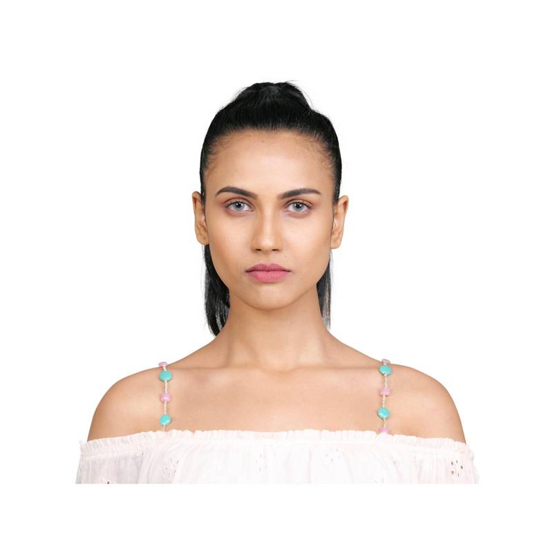 YUVANTA Pink & Blue Blend Bra Strap (XS)