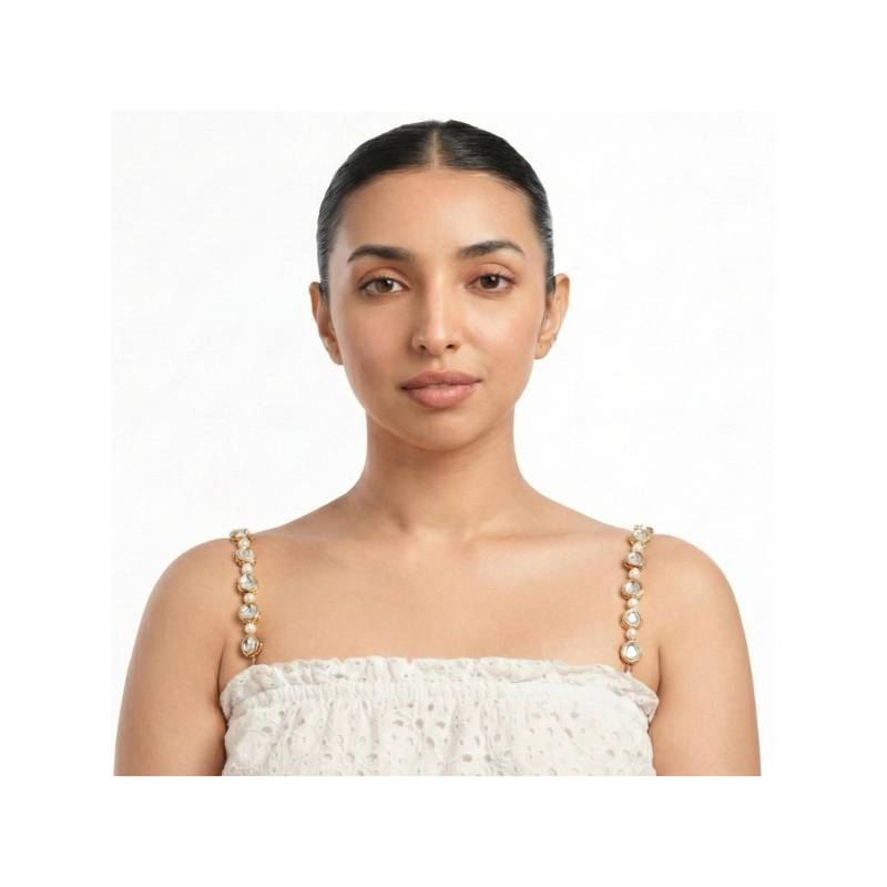 YUVANTA Uncut Kundan Bra Strap (L)