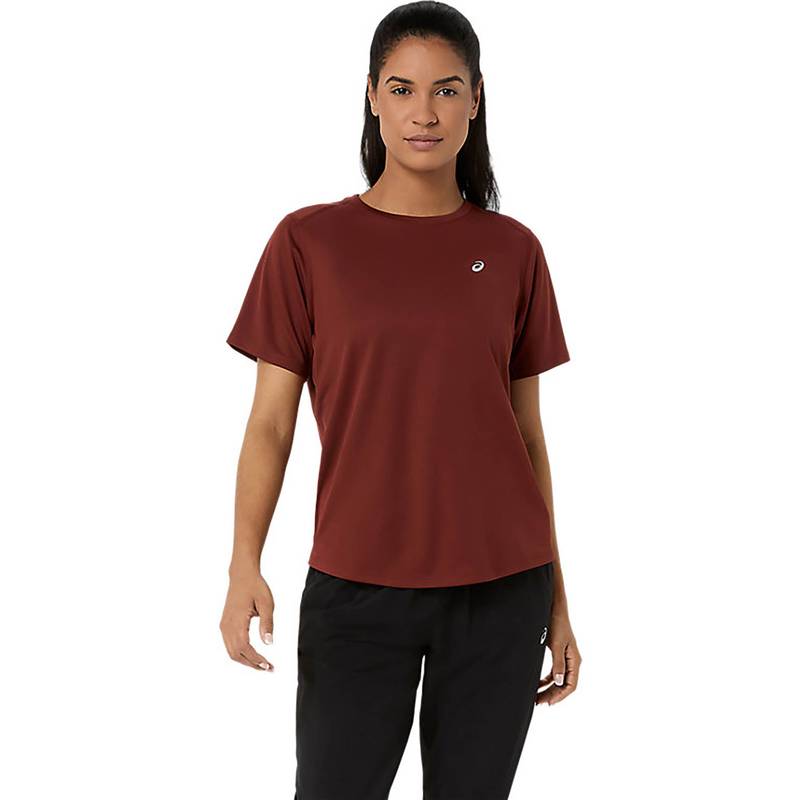 ASICS Red Asics Silver Ss T-Shirt (XS)