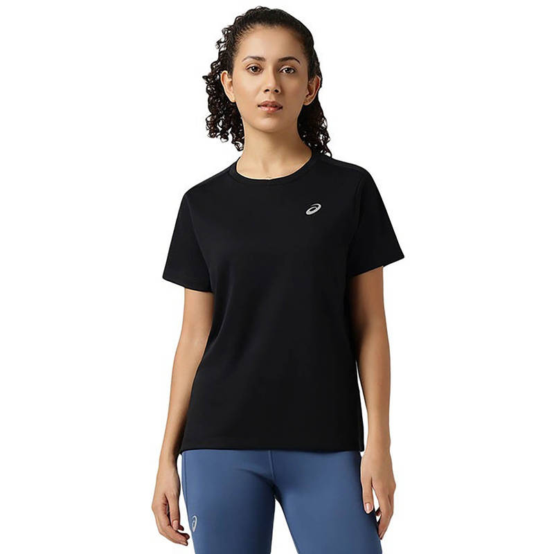 ASICS Black Ergo Seam Performance Ss T-Shirt (XS)