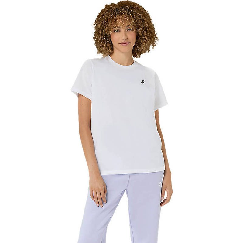 ASICS White Asics Spiral Embroidery T-Shirt (XS)