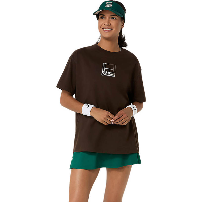 ASICS Black Court Core Graphic T-Shirt (XS)