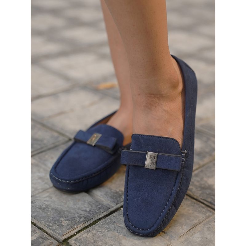 Yoho Blue Bliss Comfortable Loafers for Women (UK 7)