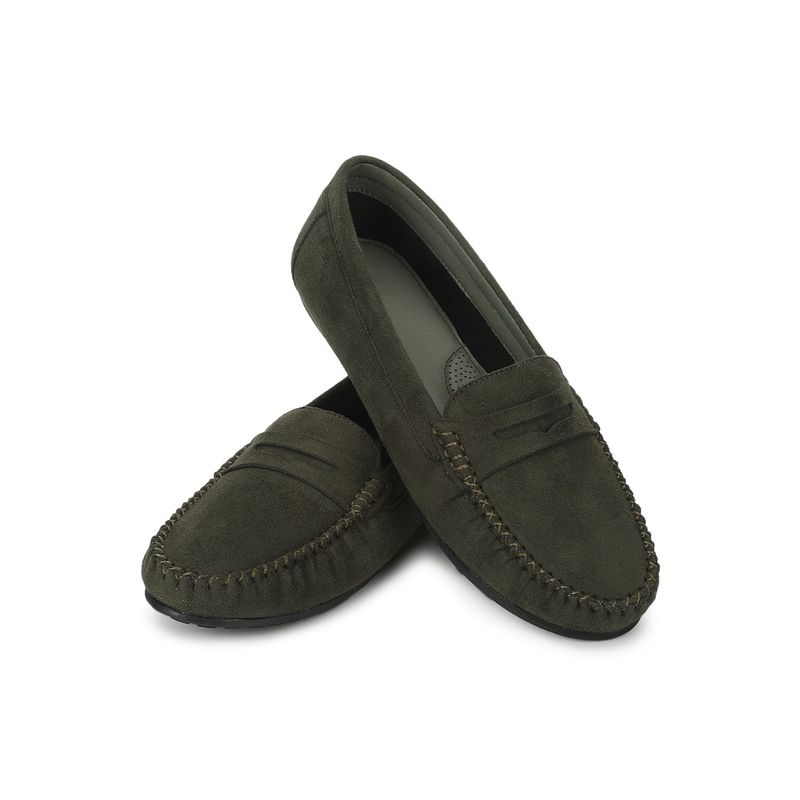 Yoho Olive Bliss Comfortable Loafers for Women (UK 3)