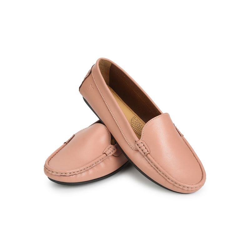 Yoho Pink Bliss Comfortable Loafers for Women (UK 3)