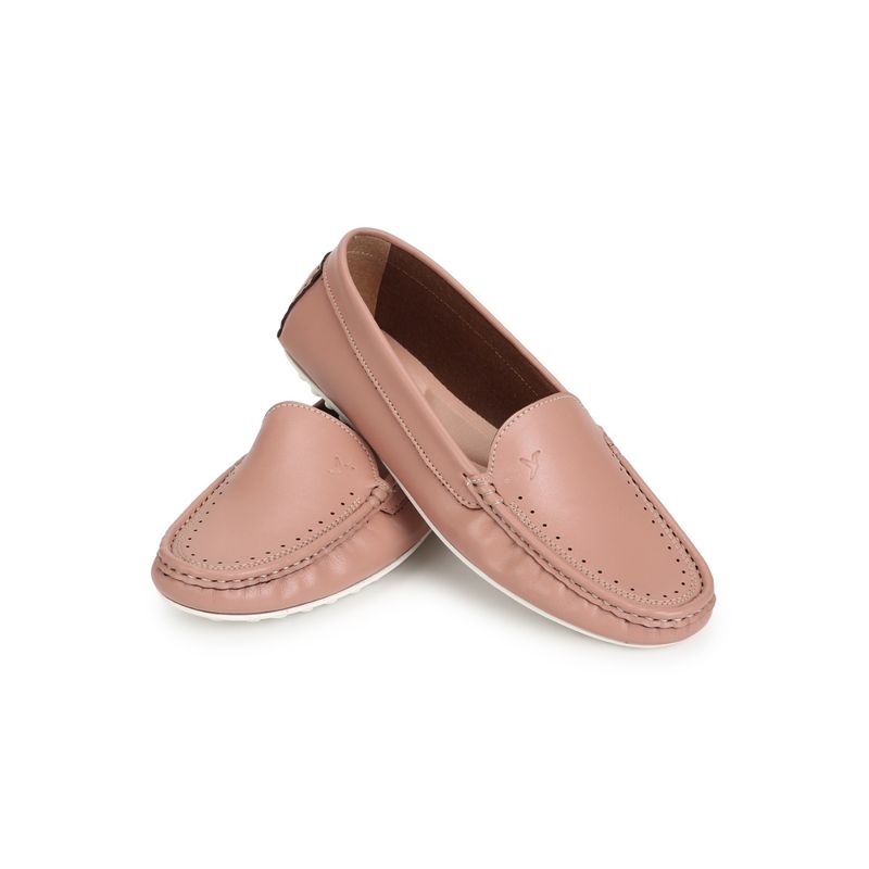 Yoho Pink Bliss Comfortable Loafers for Women (UK 3)