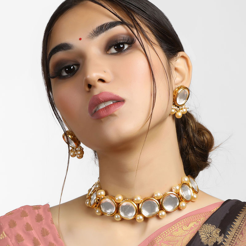 Polki kundan choker best sale