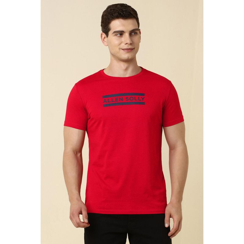 Allen Solly Red T-Shirt (S)