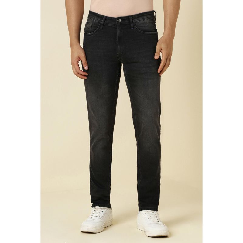 Allen Solly Men Black Skinny Fit Dark Wash Jeans (32)