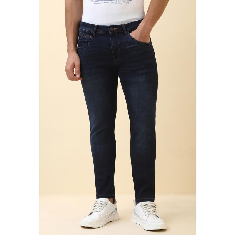 Allen Solly Men Navy Slim Fit Light Wash Jeans (34)