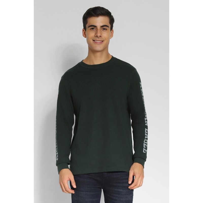 American Eagle Men Green Long-Sleeve Logo Graphic Sweatshirt (M)