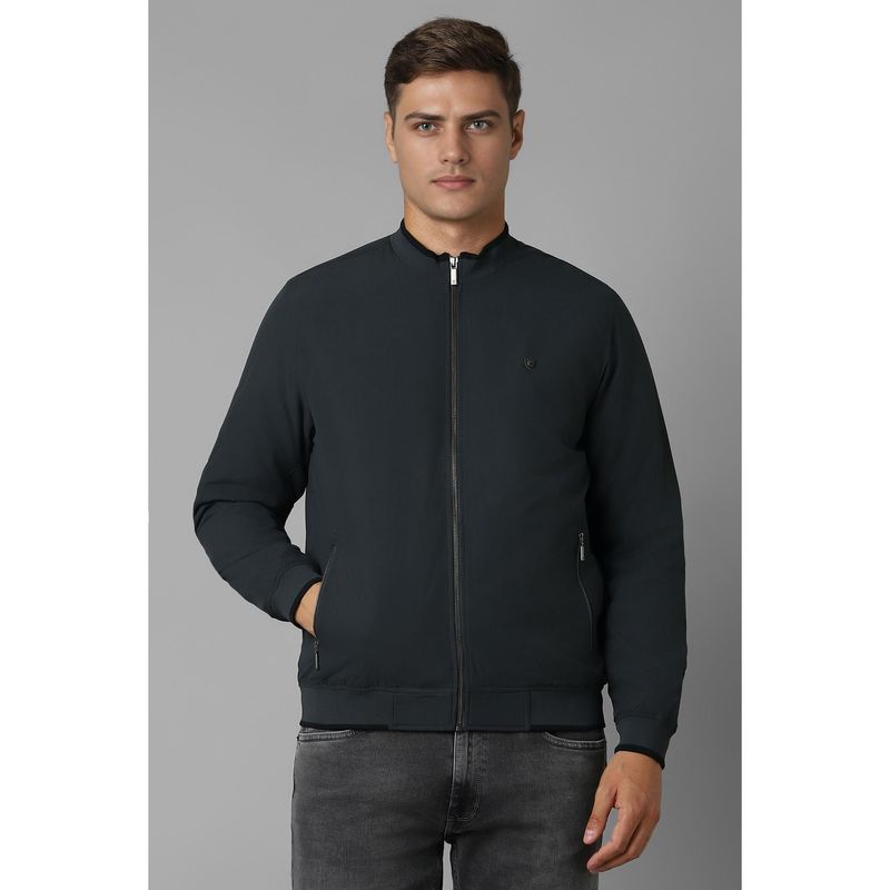 Louis Philippe Men Casual Grey Solid Jackets (2XL)