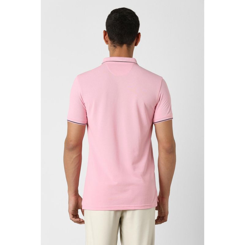 Van Heusen Pink Polo T-Shirt (M)