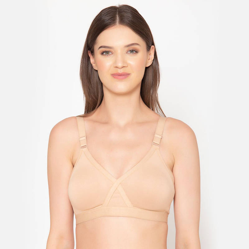 Groversons Paris Beauty X frame Cotton Rich Support Ultra Stretch M Frame Bra (44D)