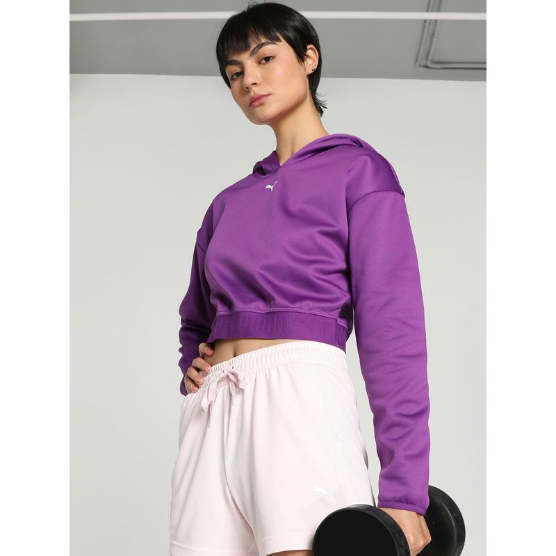 Puma Strong Power Fleece Women Purple Hoodie (XS)