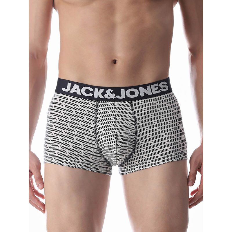 Jack & Jones Men Printed White Trunk (S)