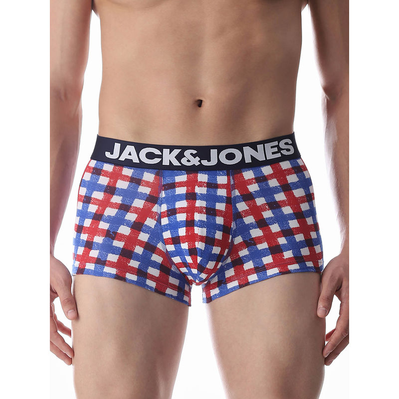 Jack & Jones Men Checks Multicolor Trunk (S)