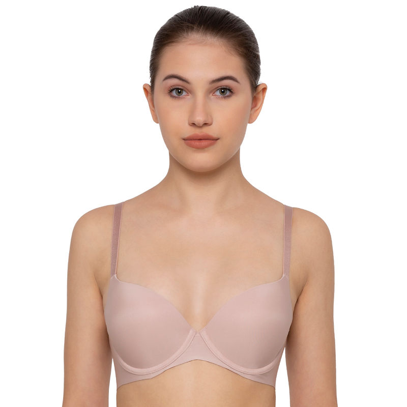 Triumph Maximizer 154 Wired Half Cup Smooth Invisible Body Make-up Push-Up Bra - Pink (32C)