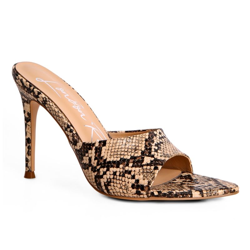 London Rag High Heel Sandals in Beige (EURO 38)