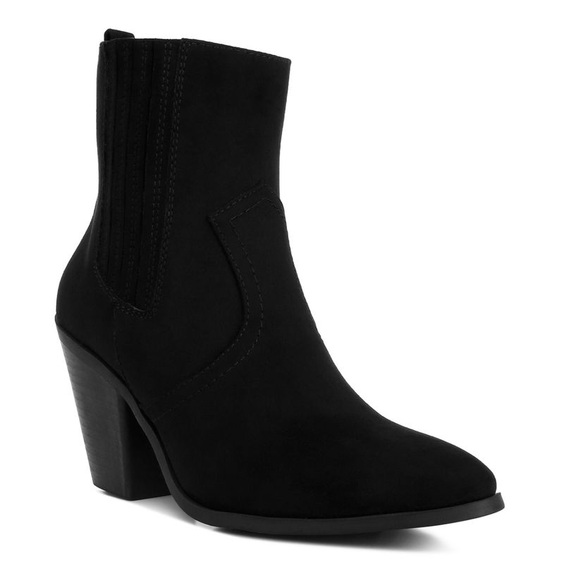 London Rag Yale High Ankle Cowboy Boots in Black (EURO 36)