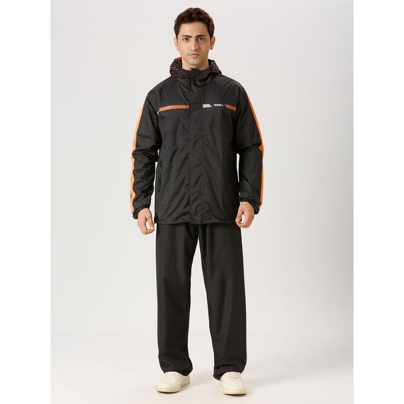 ZEEL Premium Men's Rain Jacket and Pant - Black (Set of 2) (XL)