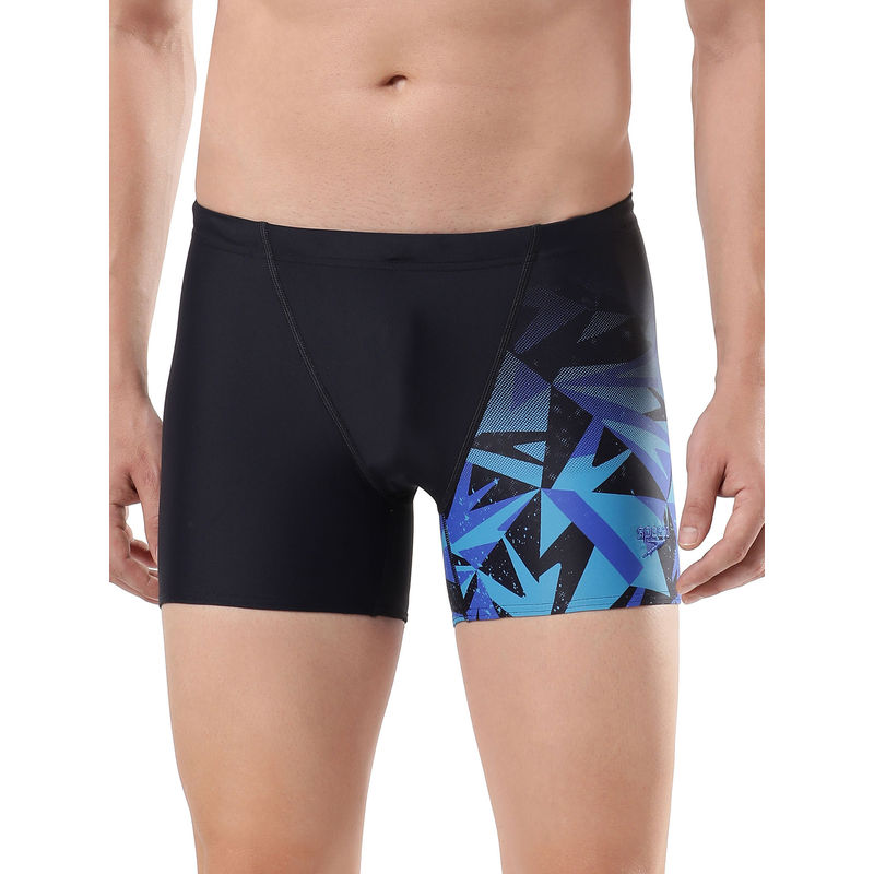 Speedo Men's Endurance10 Hyperboom V Cut Aquashort - True Navy & Blue Flame (L)