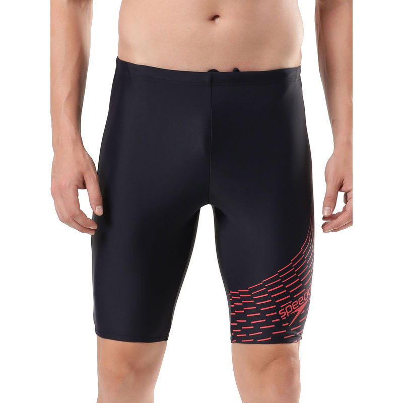 Speedo Men's Endurance10 Medley Logo Jammer - True Navy & Fed Red (XS)