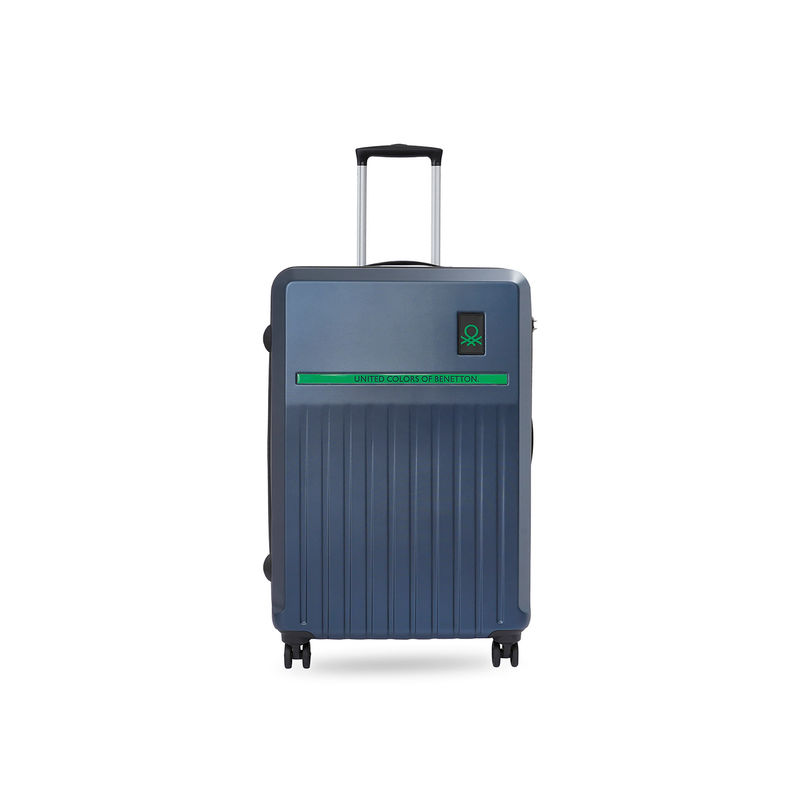 United Colors of Benetton Cobalt Unisex Hard Luggage - Navy- 76Cm (L)