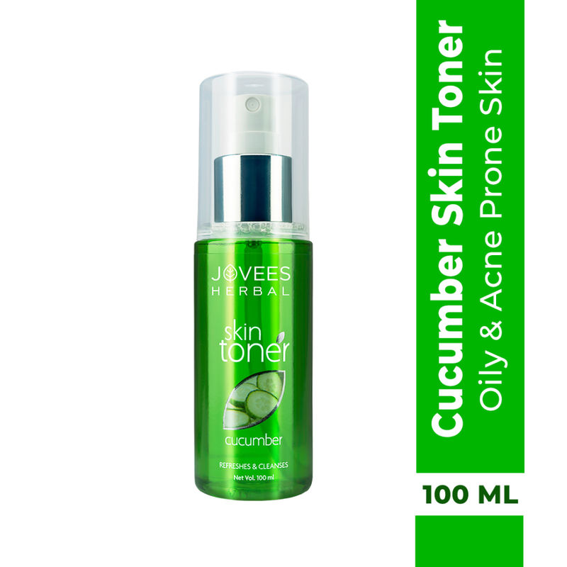 Jovees Herbal Cucumber Skin Toner For Oily & Acne Prone Skin Hydrating & Pore Tightening