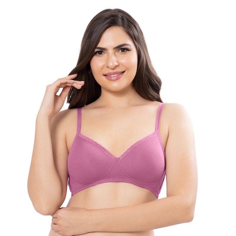 Amante Solid Padded Non-Wired Full Coverage T-Shirt Bra (40D)
