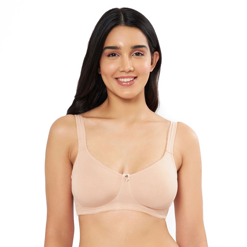 Amante Solid Non Padded Non-Wired Full Coverage Super Support Bra (38C)