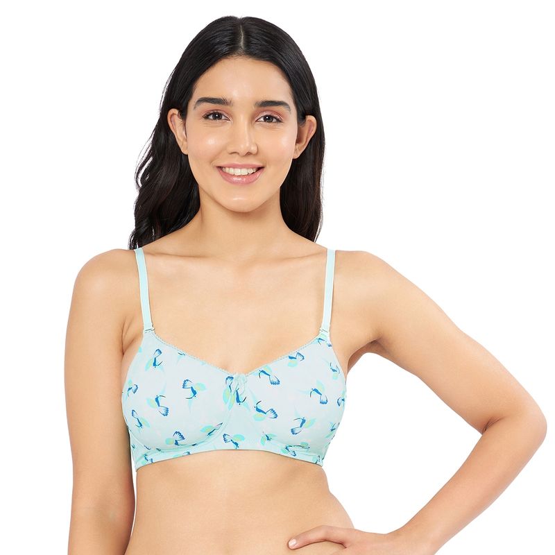 Amante Print Padded Non-Wired Full Coverage T-Shirt Bra (36C)