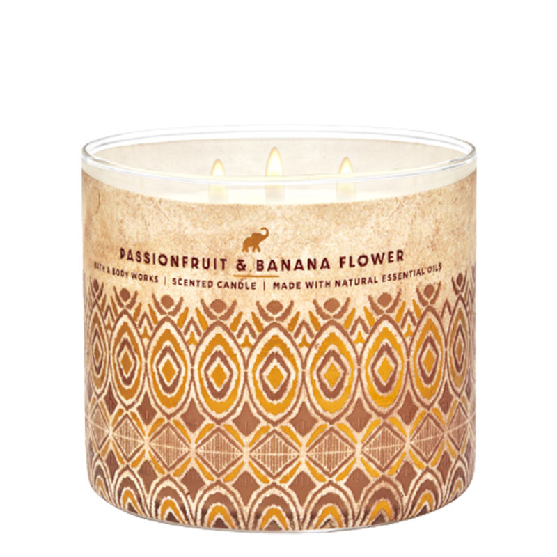 Bath & Body Works Passionfruit + Banana Flower 3Wick Candle Buy Bath