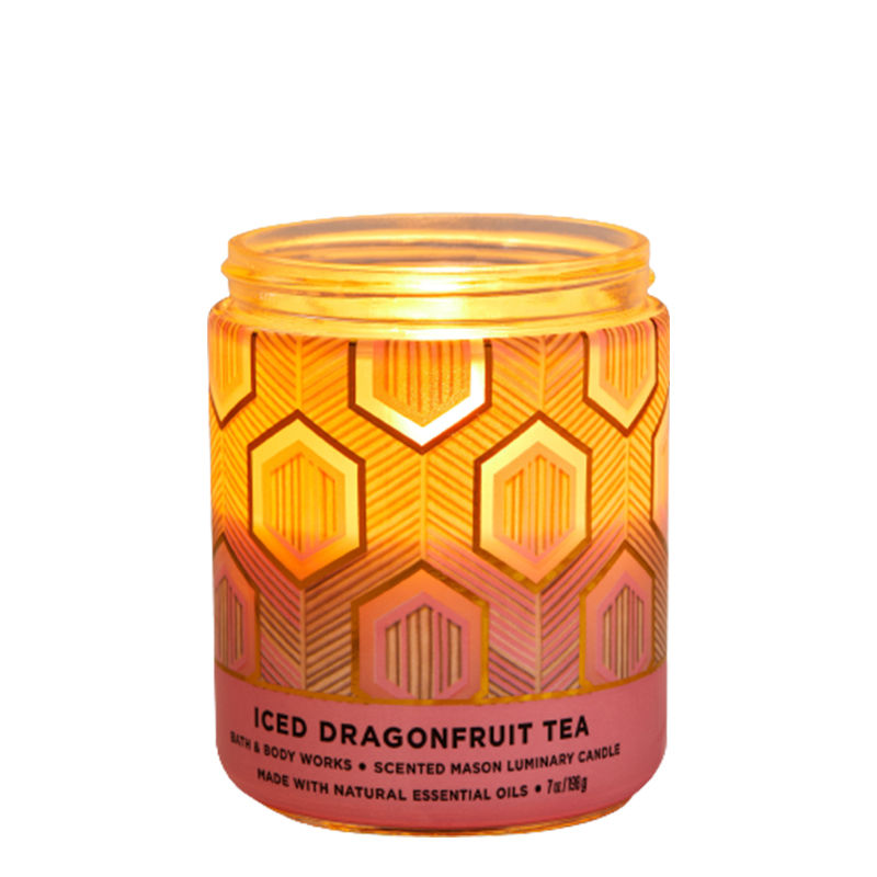 Bath & Body Works Iced Dragonfruit Tea Mason Single Wick Candle Buy Bath & Body Works Iced