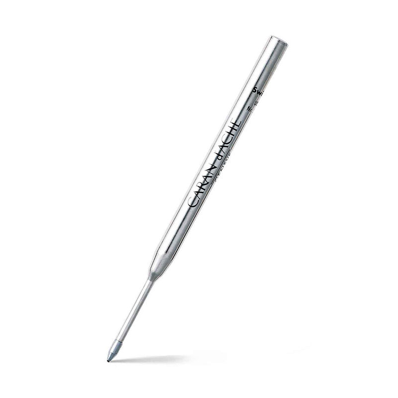 Caran D'Ache Goliath Balpen Vullingen - Medium Zwart, 2 Stuks