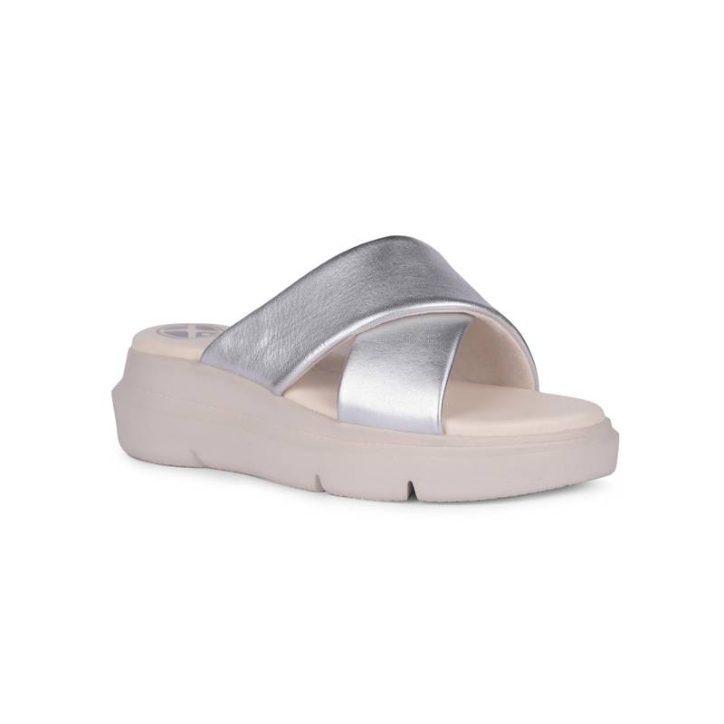 Hush Puppies Women Silver Sandal (UK 5)