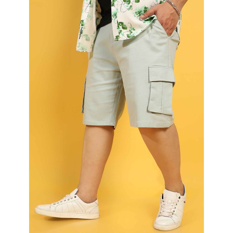 Instafab Plus Men's Sage Green Cargo Shorts (38)