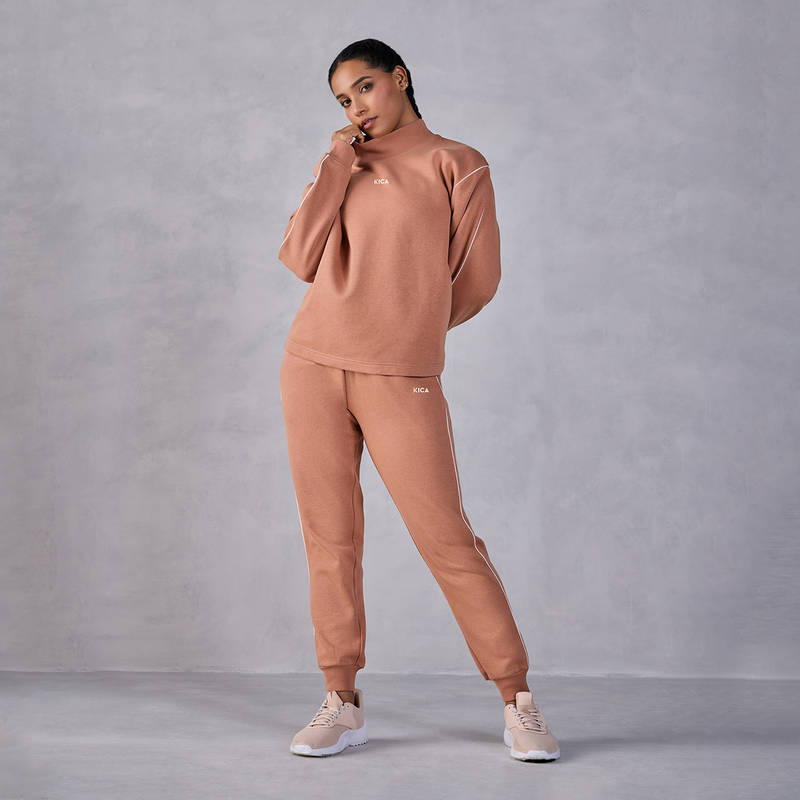 Kica Fleece Set With Contrast Piping For Everyday (XS)