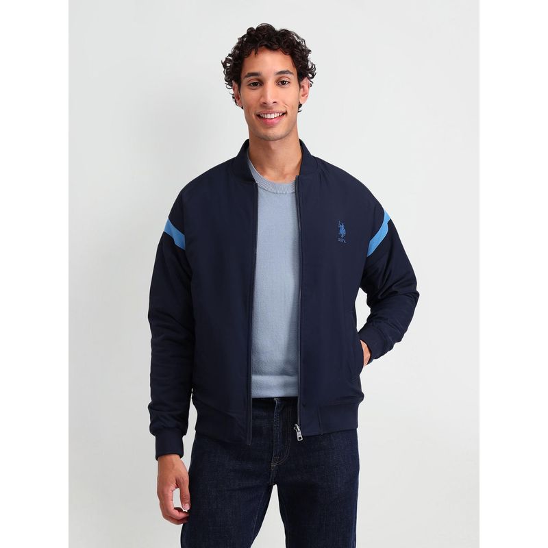 U.S. Polo Assn. Denim Co. Reversible Regular Fit Bomber Jacket (L)