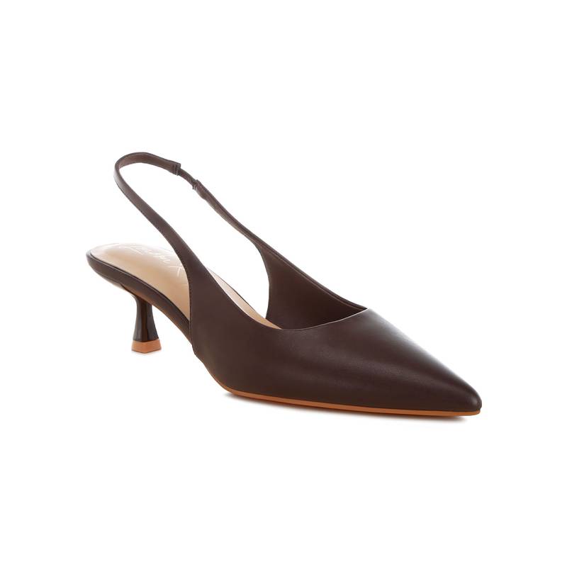 London Rag Women Brown Spool Heels (EURO 38)