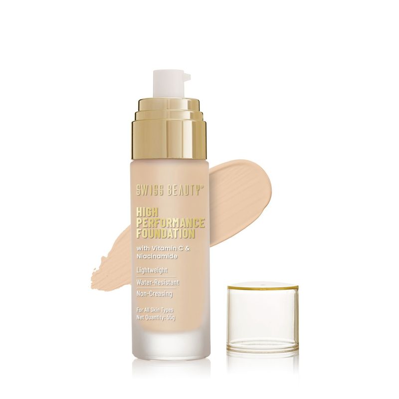 Swiss Beauty High Performance Foundation With Vitamin C & Niacinamide - 03 Natural Beige