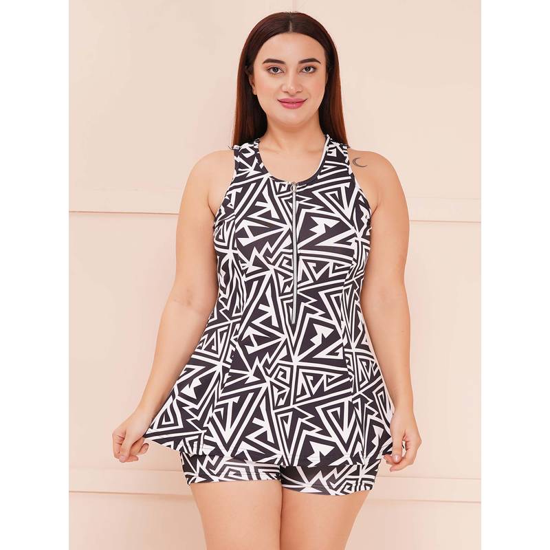Keepfit Women's Plus Size Printed Padded Top and Shorts (6XL)