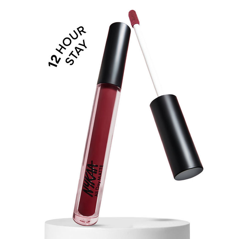 Nykaa All Day Matte Long Lasting Transferproof Liquid Lipstick - Prom Date