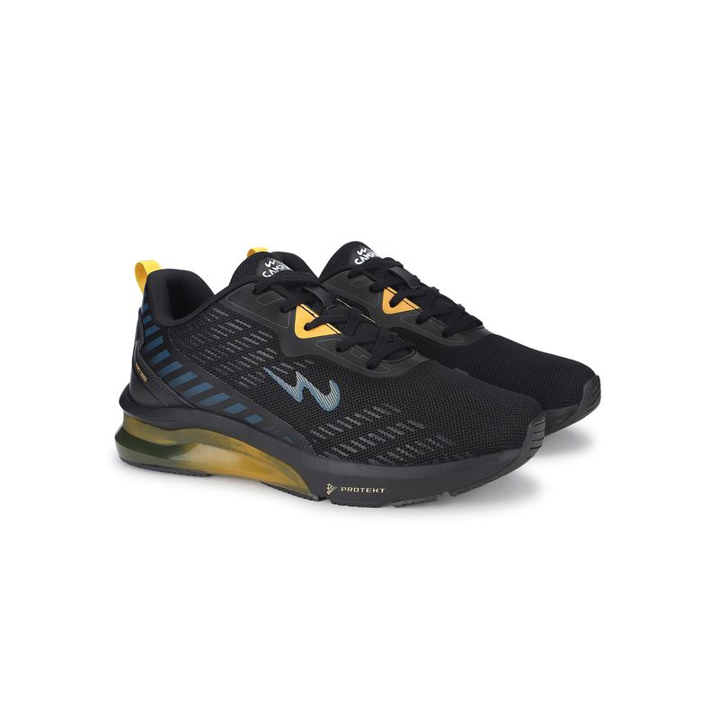 Campus Camp Edge Men Black Running Shoes (UK 7)