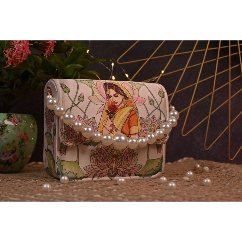 Buy NR BY NIDHI RATHI MultiColor Printed Casual Foldover Clutch Online