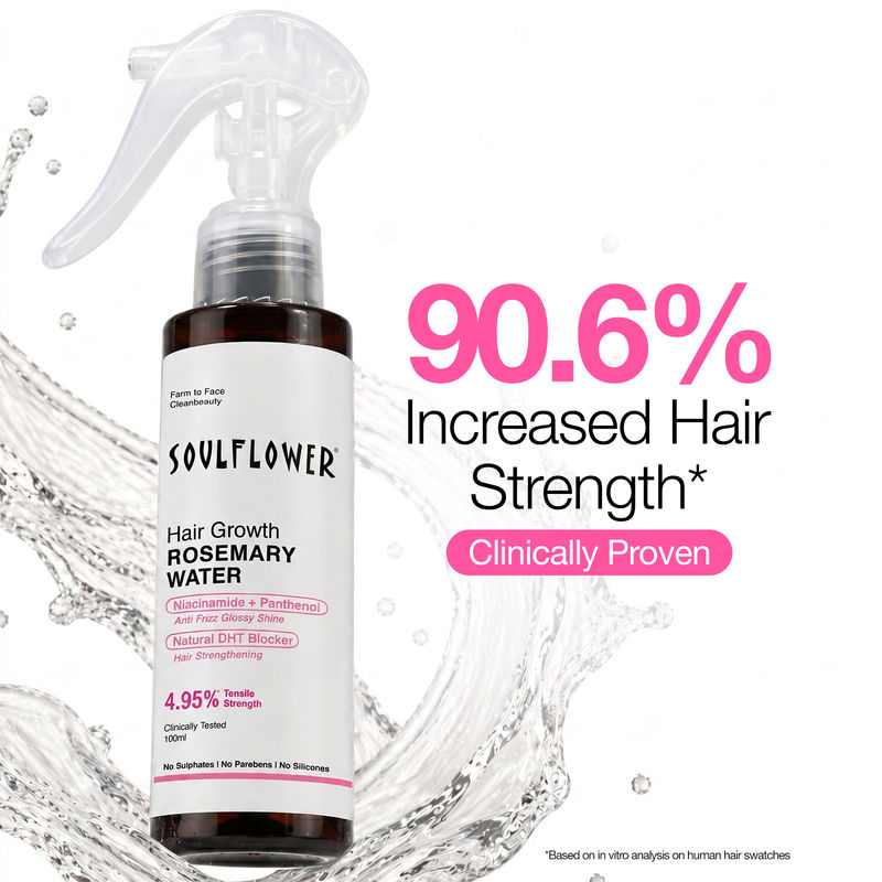 Soulflower Rosemary Water Hair Serum Spray