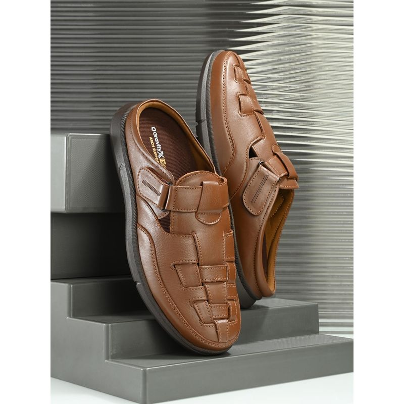 EGOSS Tan Casual Velcro Sandal (UK 10)